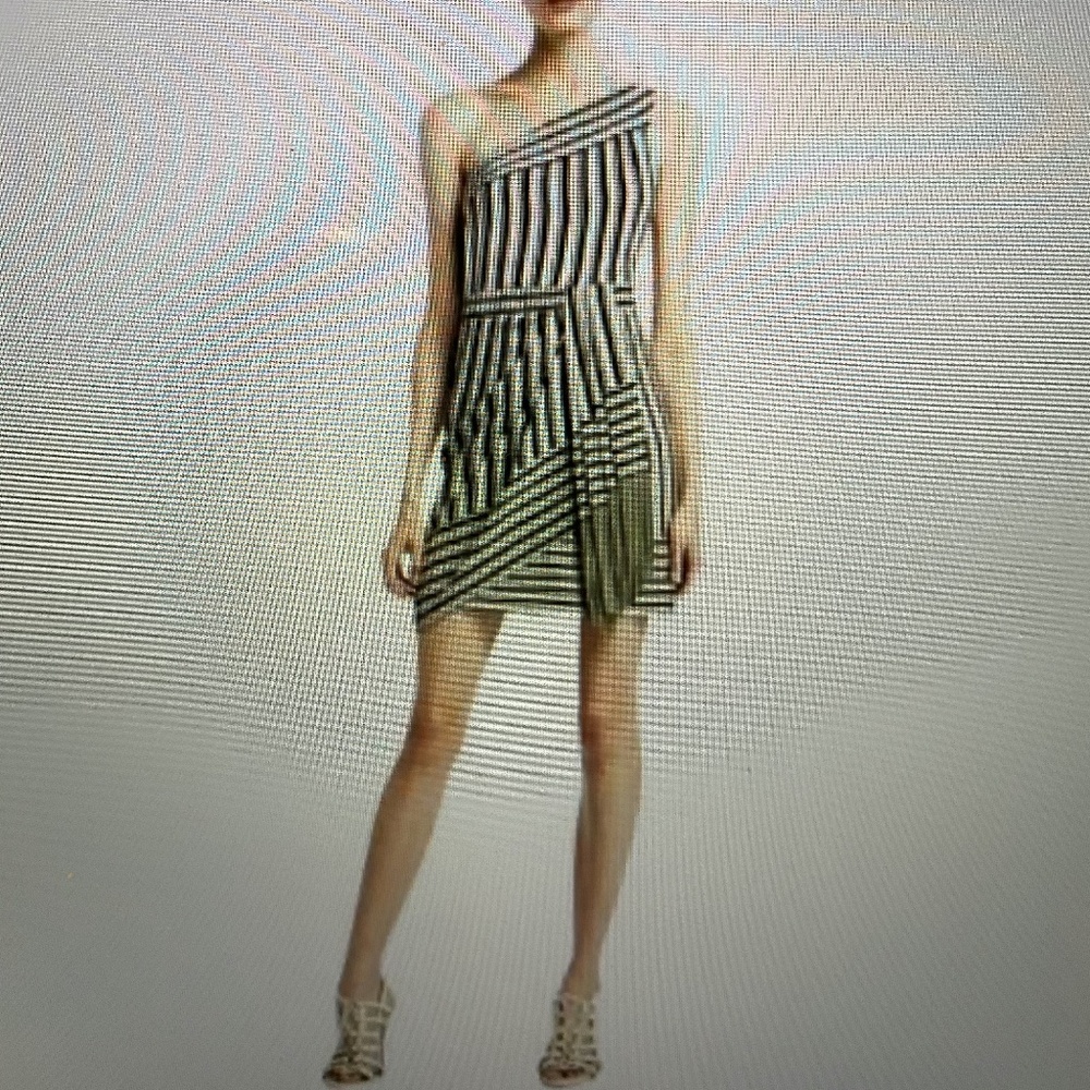 BCBG MAXAZRIA 100% silk fitted dress